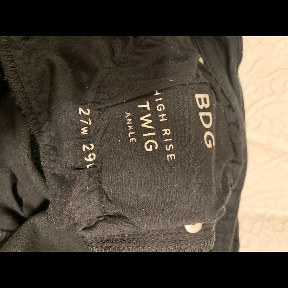 High Rise Urban Outfitters BDG Black Skinny Jeans - Picture 3 of 3